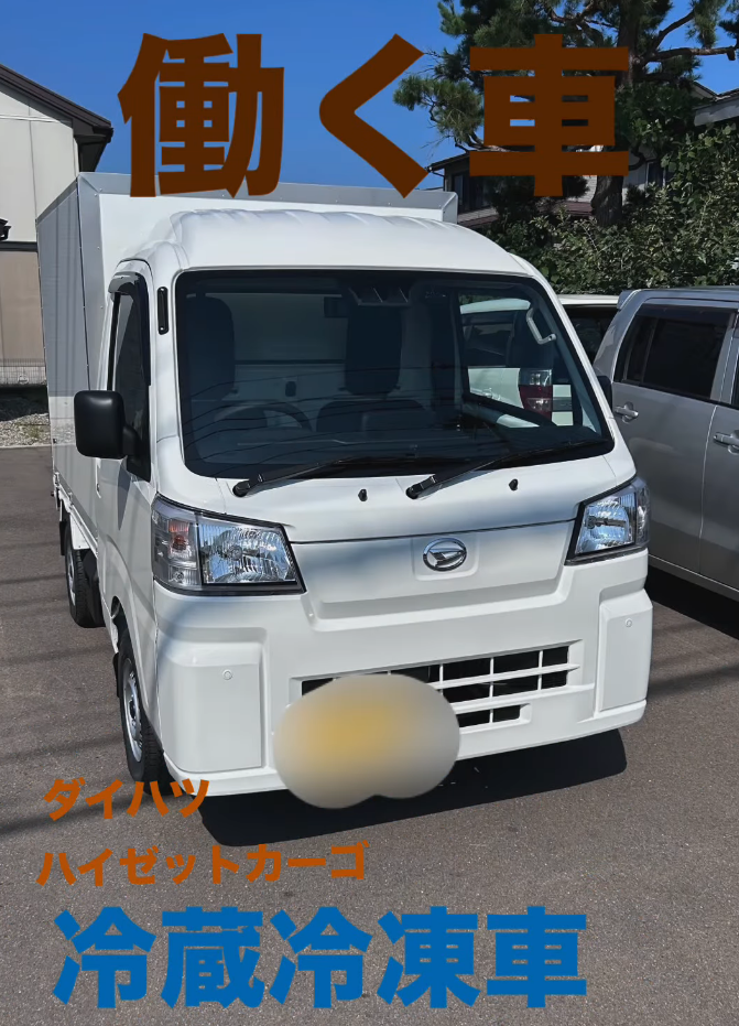 ダイハツハイゼットカーゴ冷蔵冷凍車の外観写真 - 上越市ほしのじどうしゃ