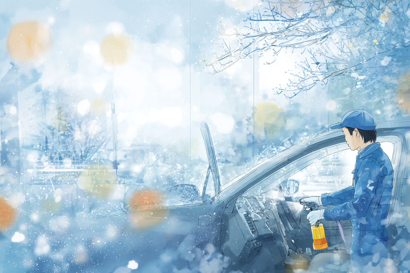 冬前の車内クリーニングで快適な車内空間を実現する上越市のほしのじどうしゃのサービス