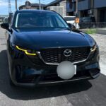 マツダ新型CX-5のフロントビュー（ブラック・上越市）