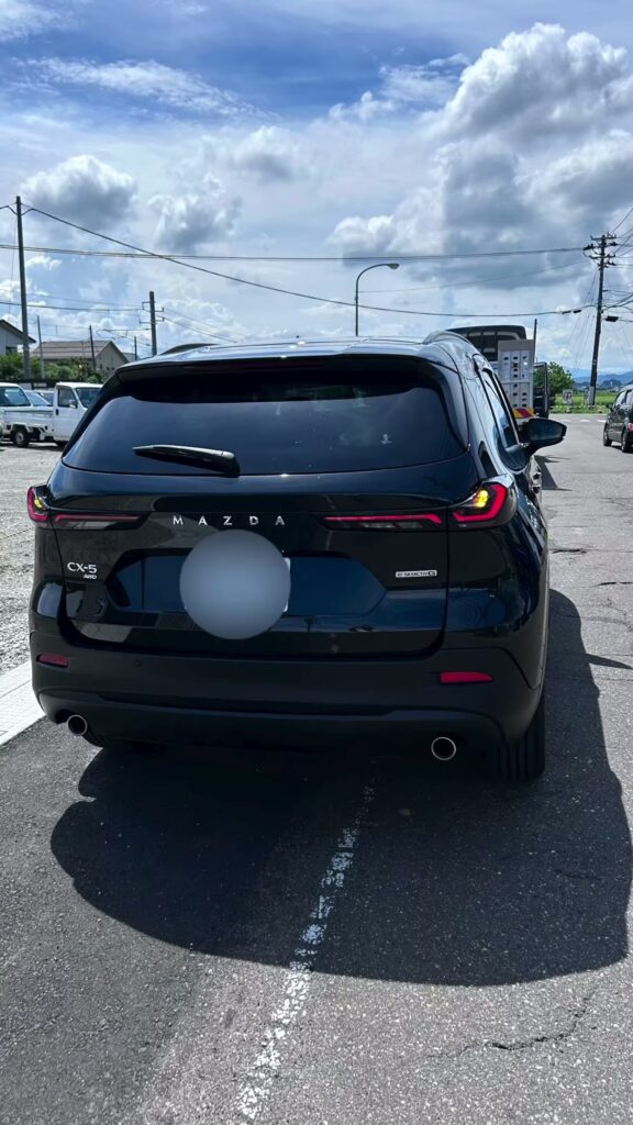 新型CX-5のリアビュー(CX-5 AWD/e-SKYACTIV G)